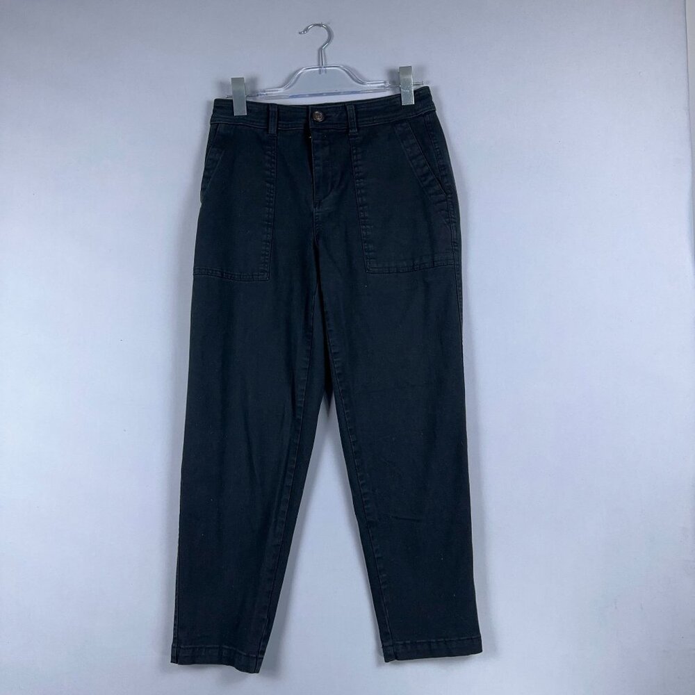 A New Day Ankle Jeans Womens Size W27 Tapered Leg Stretch Elastizado Black